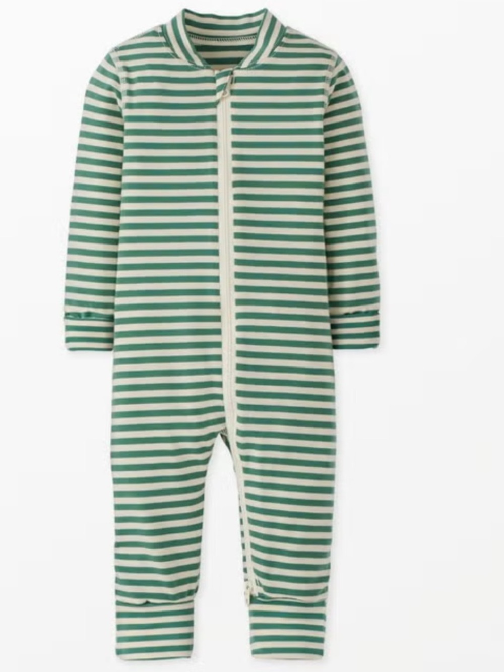 Hanna Andersson Layette Tencel Soft Sage Stripe Sleeper Size 18-24 months